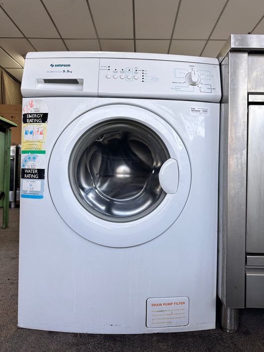Simpson Front Load Washing Machine 5.5kg 45S558E