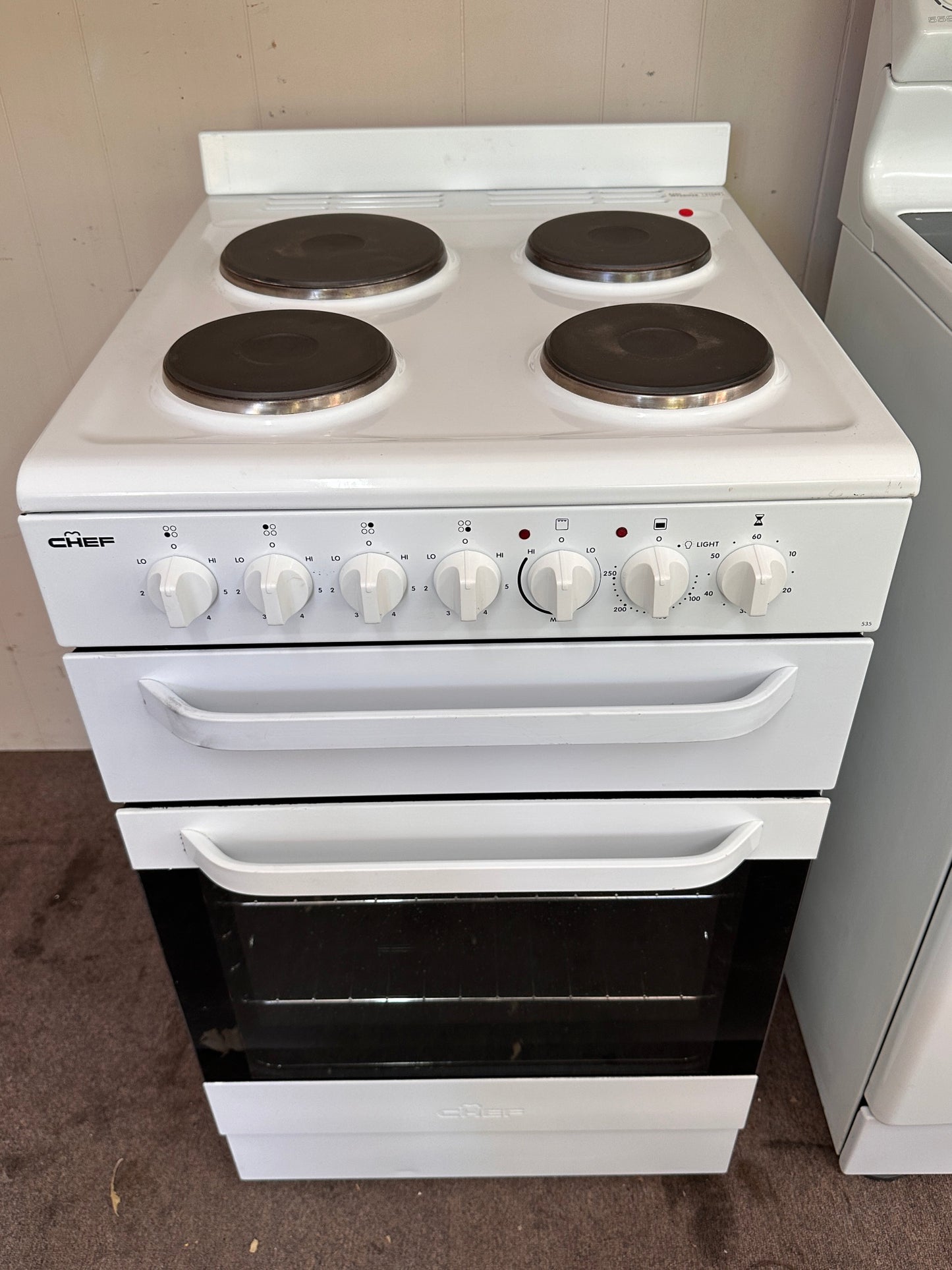 Chef 54cm Upright Cooker Freestanding Electric Stove 535