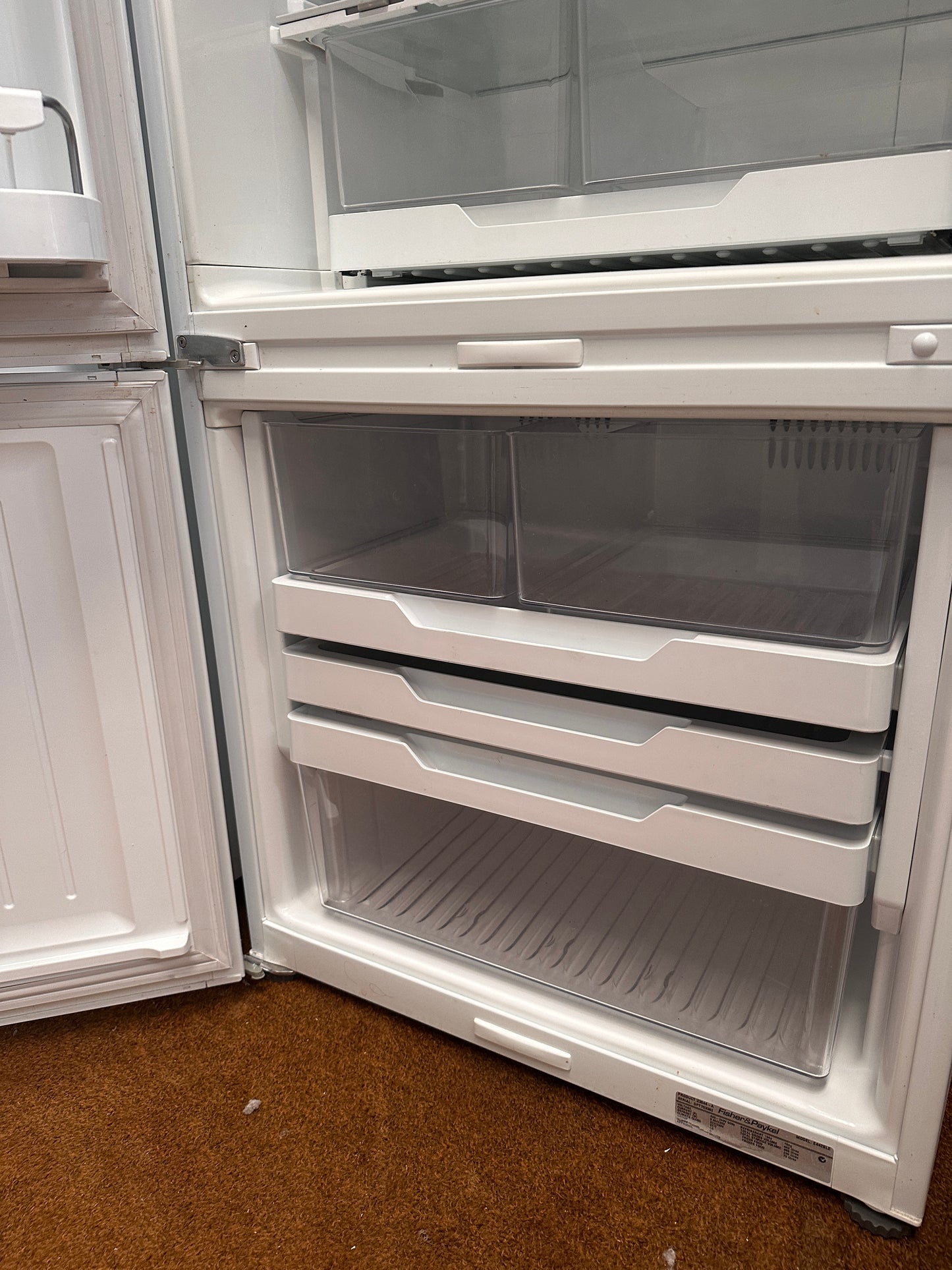 Fisher & Paykel Bottom Mount Fridge Freezer 442L E442BLE