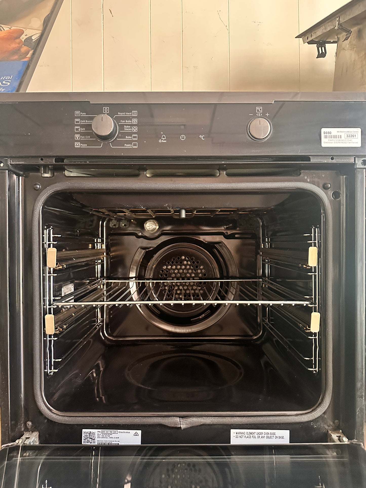 Electrolux Fan Forced Electric Underbench Oven EVEP614DSD