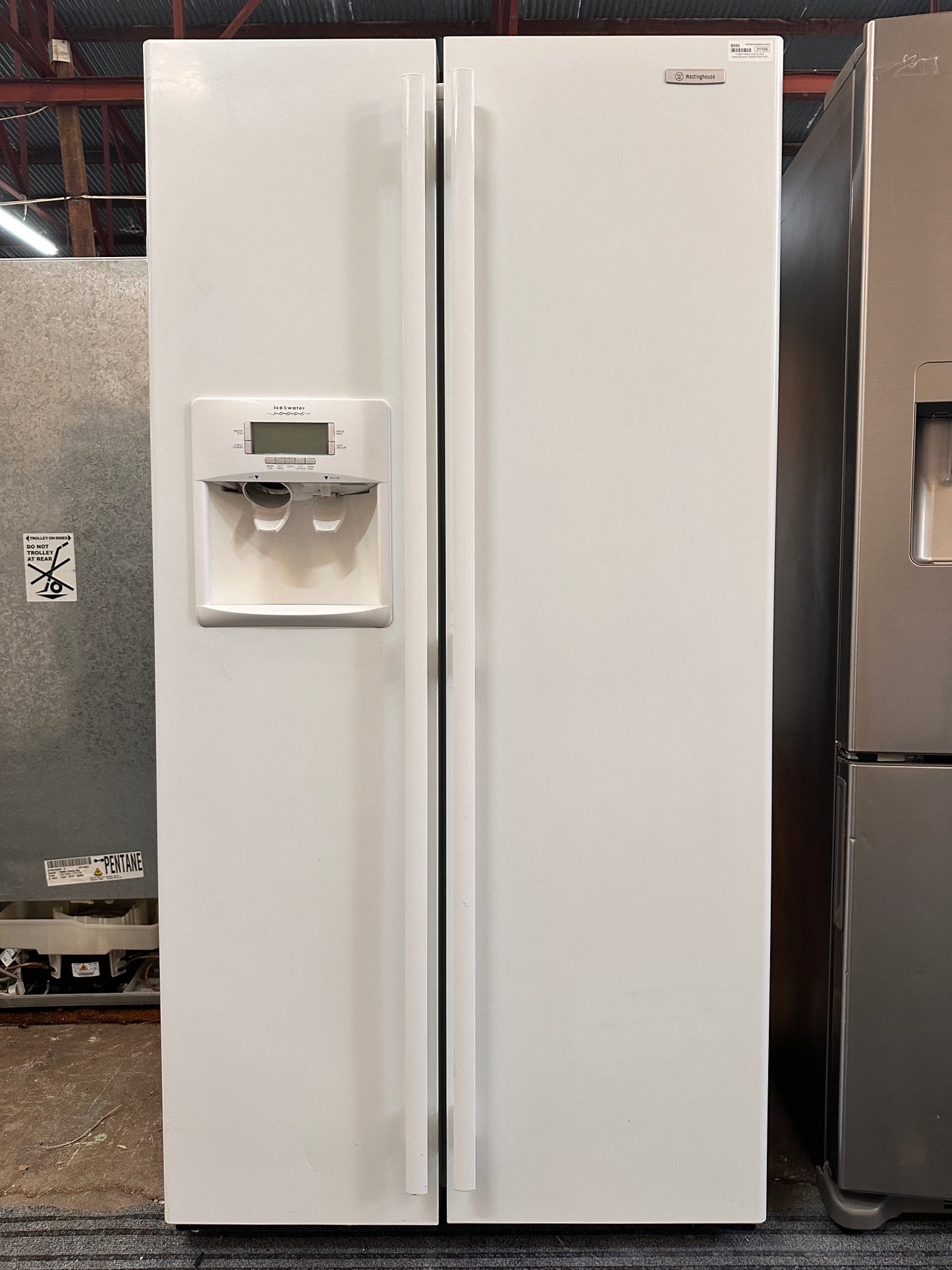 Westinghouse Side by Side Fridge Freezer 597L WSE6070WB