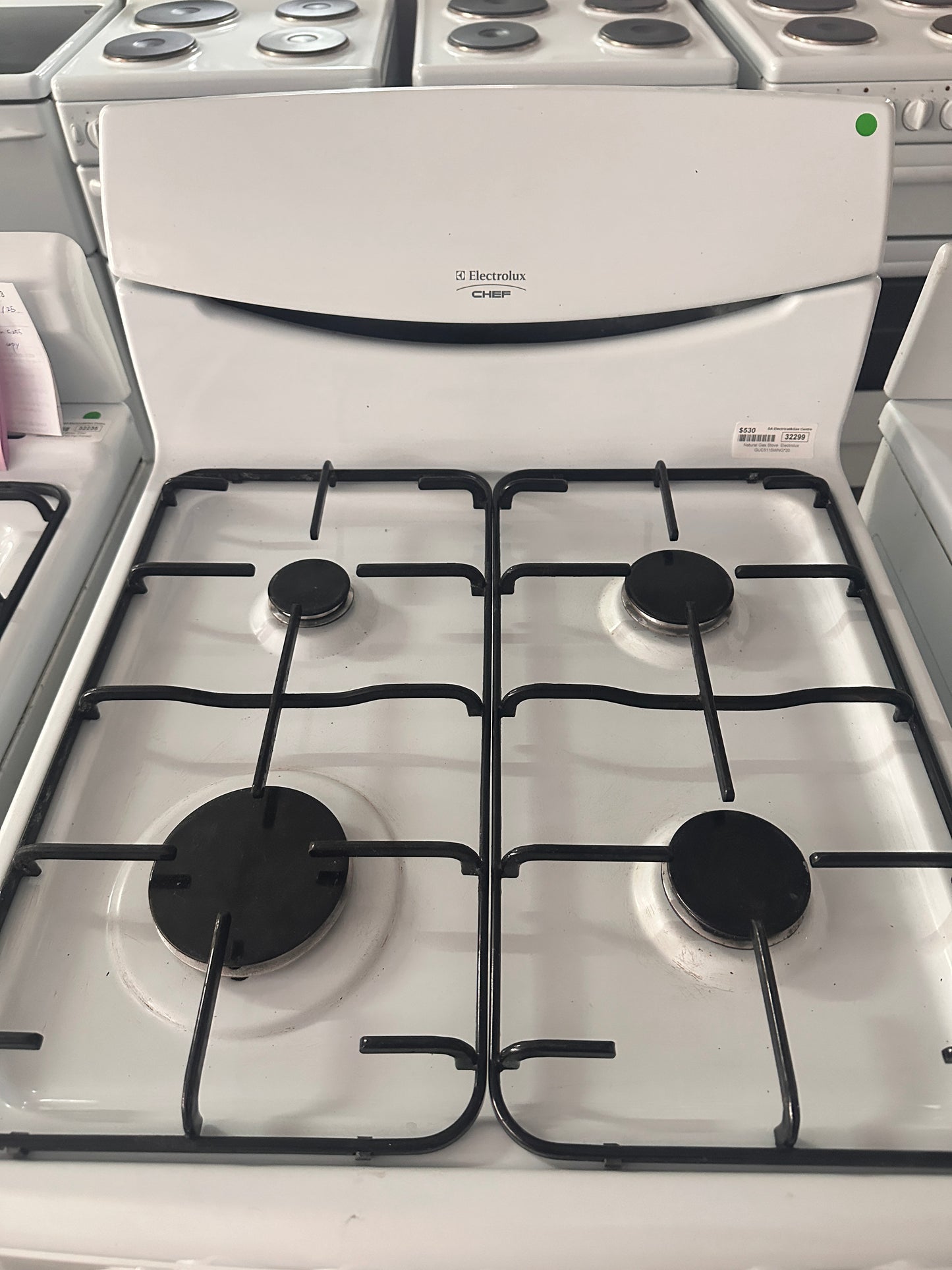 Electrolux Chef 54cm Natural Gas Freestanding Stove GUC5115WNG*20