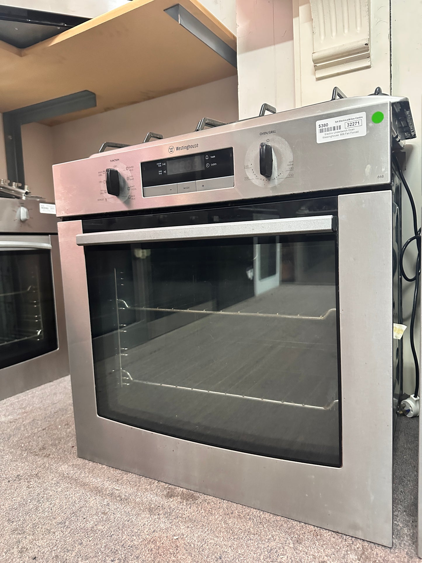Westinghouse Fan Forced Electric Underbench Oven 668 Stainless