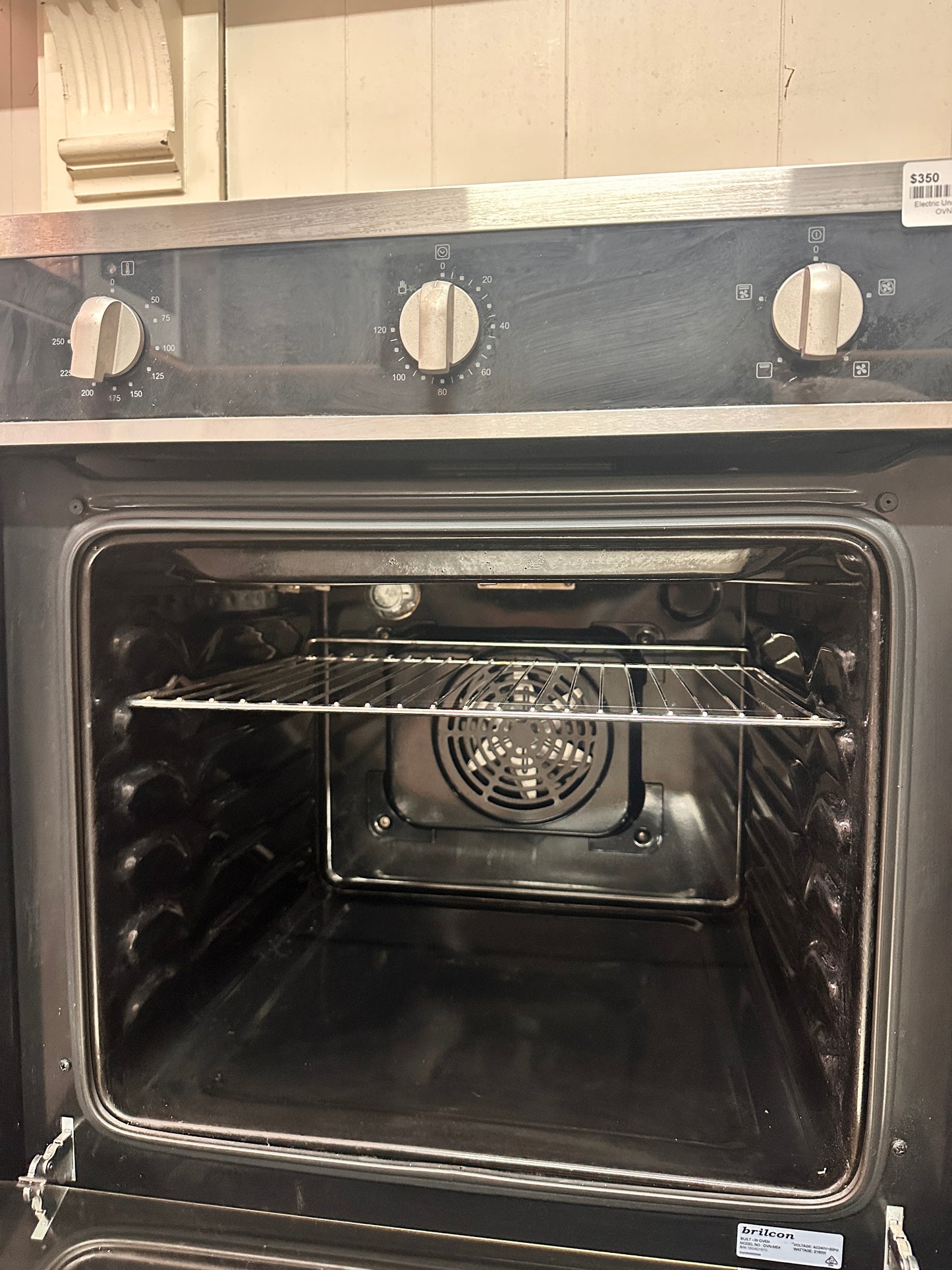 Brikon Fan Forced Electric Underbench Oven OVN-ME4 Stainless