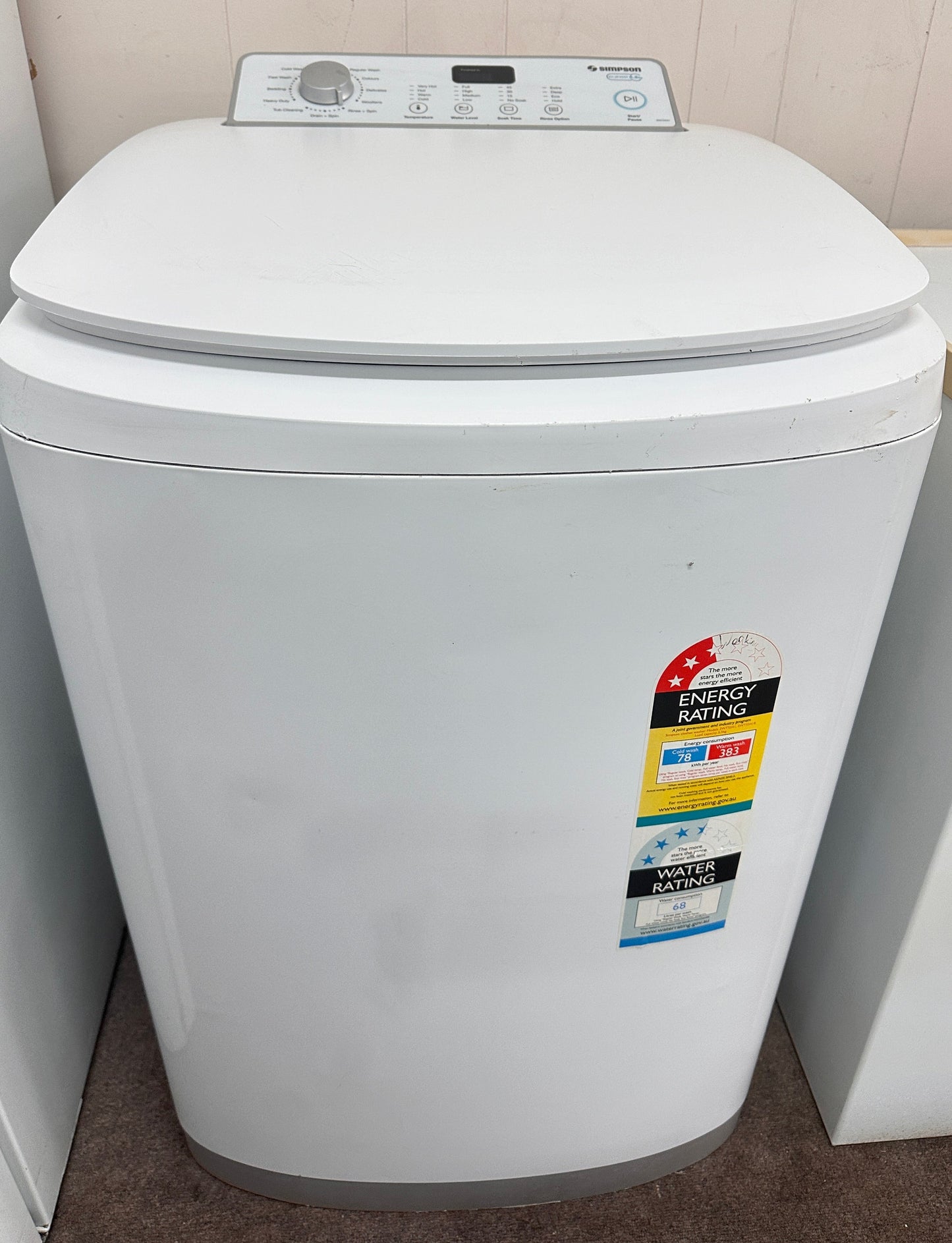 Simpson Top Loader Washing Machine 5.5kg SWT5541