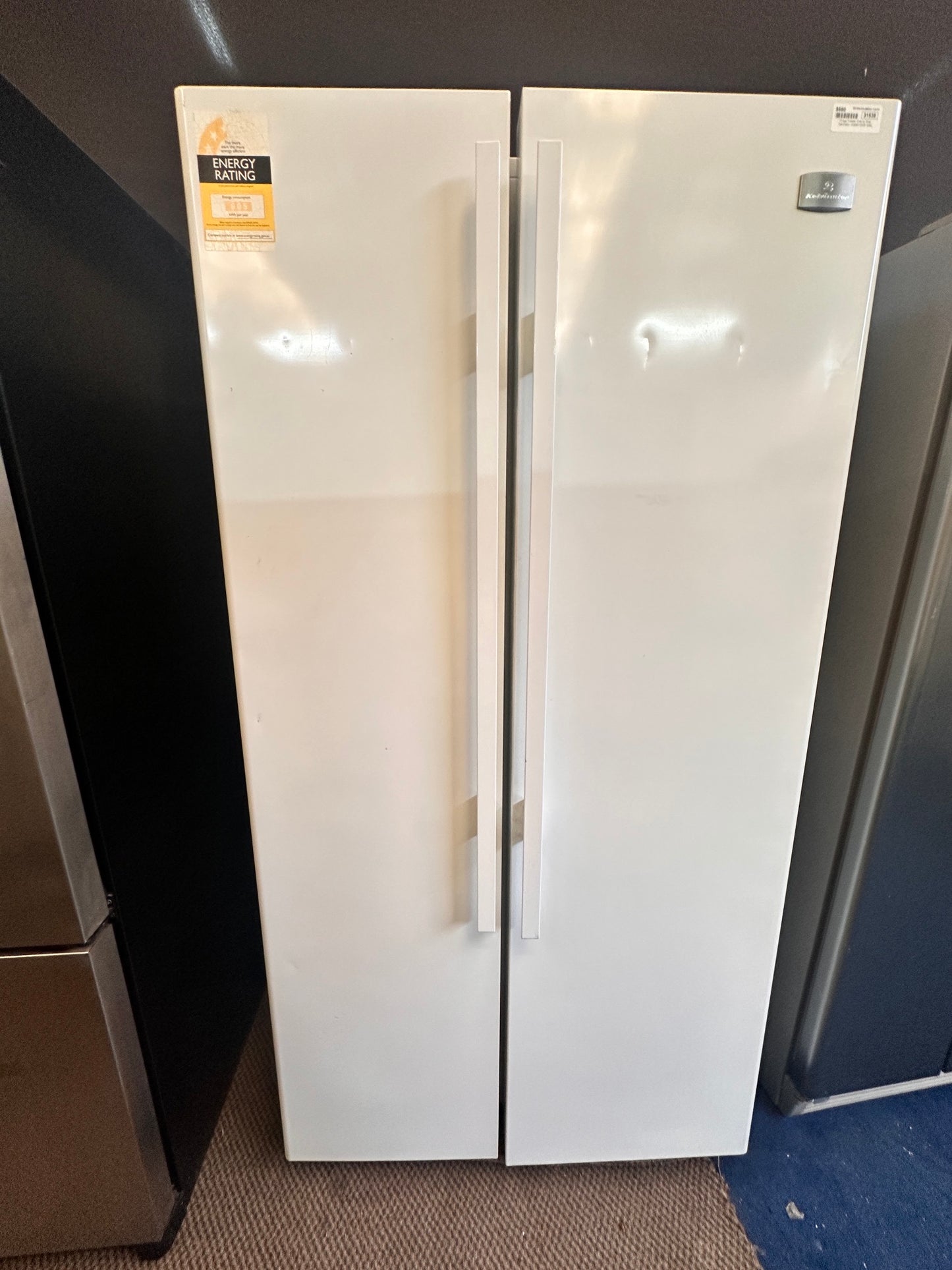 Kelvinator Side by Side Fridge Freezer 606L KSM6100WF
