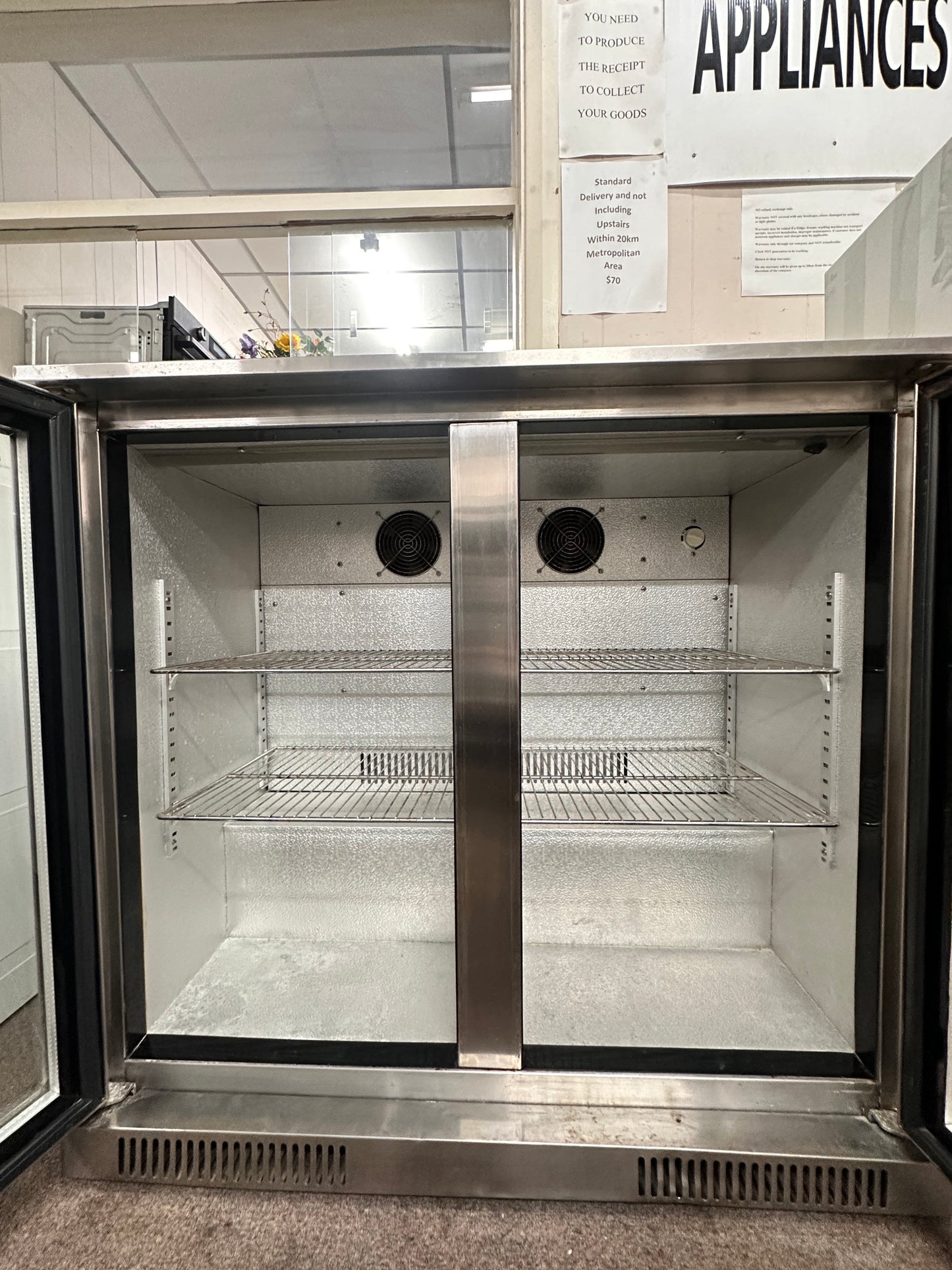 Matador Stainless Steel Bar Fridge - Double Door 208L