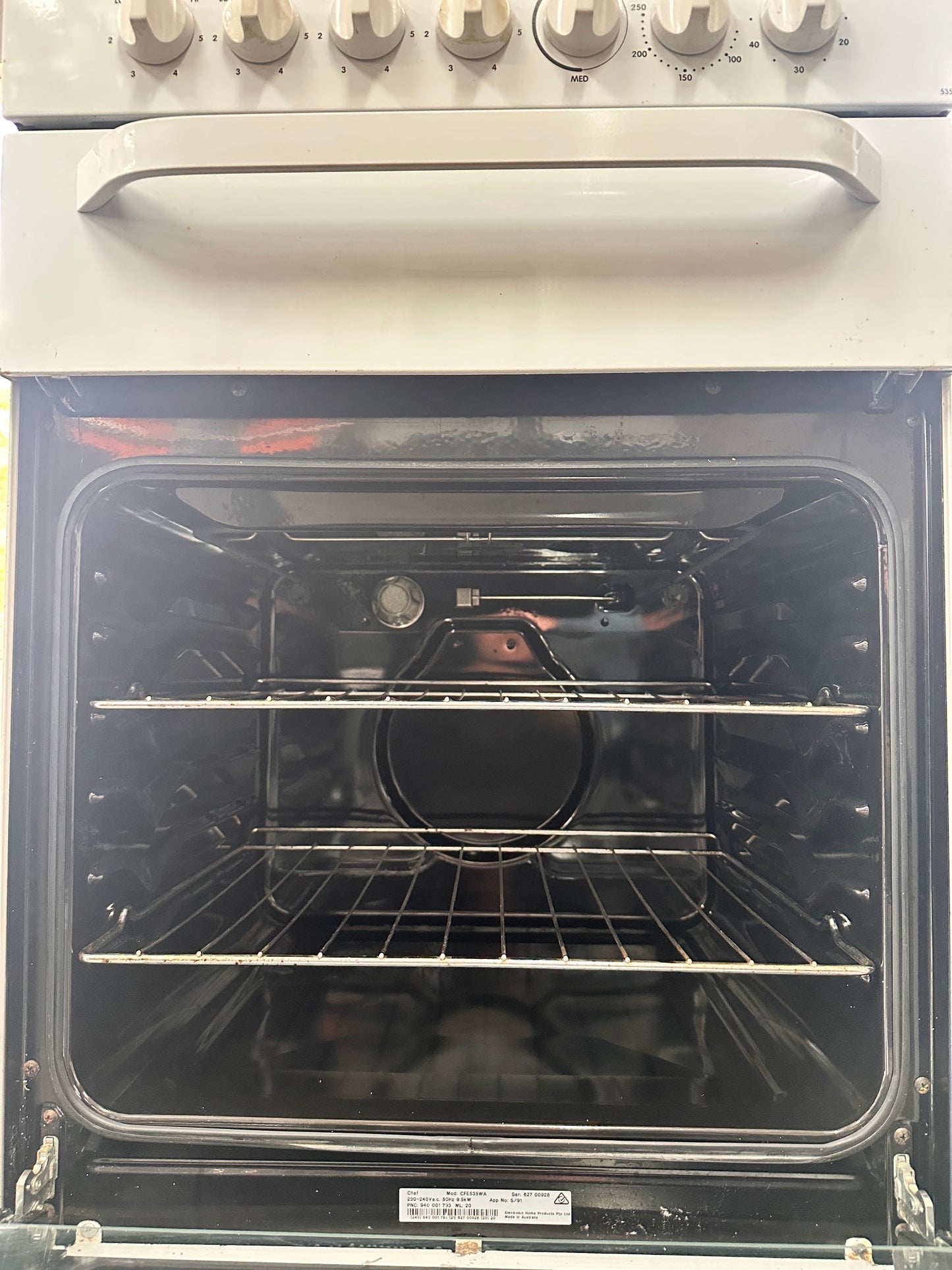 Chef 54cm Upright Cooker Freestanding Electric Stove 535