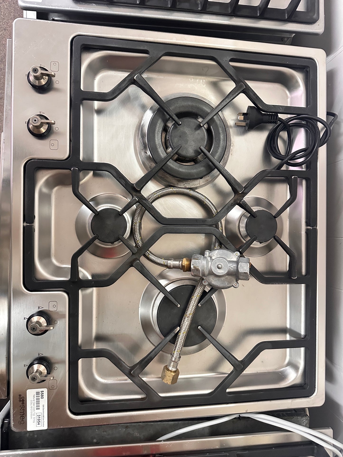 Smeg 4 Burner Natural Gas Cooktop