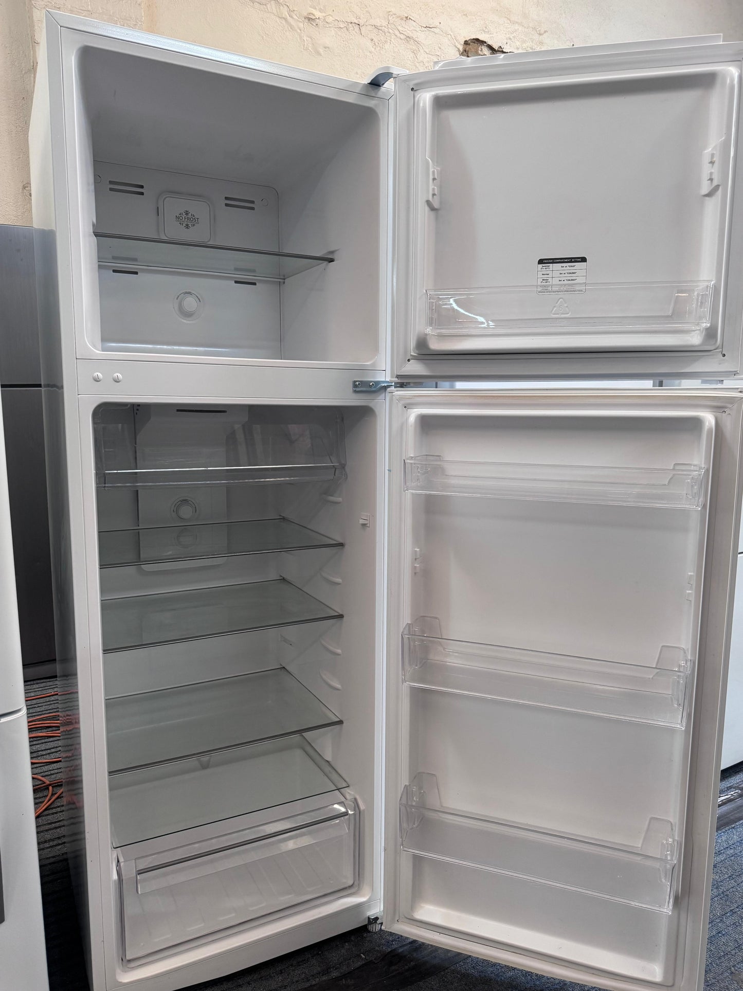 Heller Top Mount Fridge Freezer 362L, 6 months warranty (32337 M)