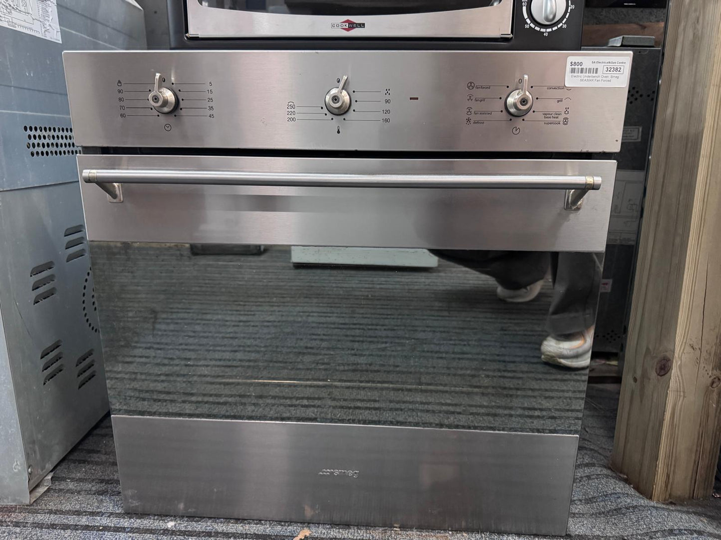 Smeg Fan Forced Electric Under bench Oven, SEA304X (32382)