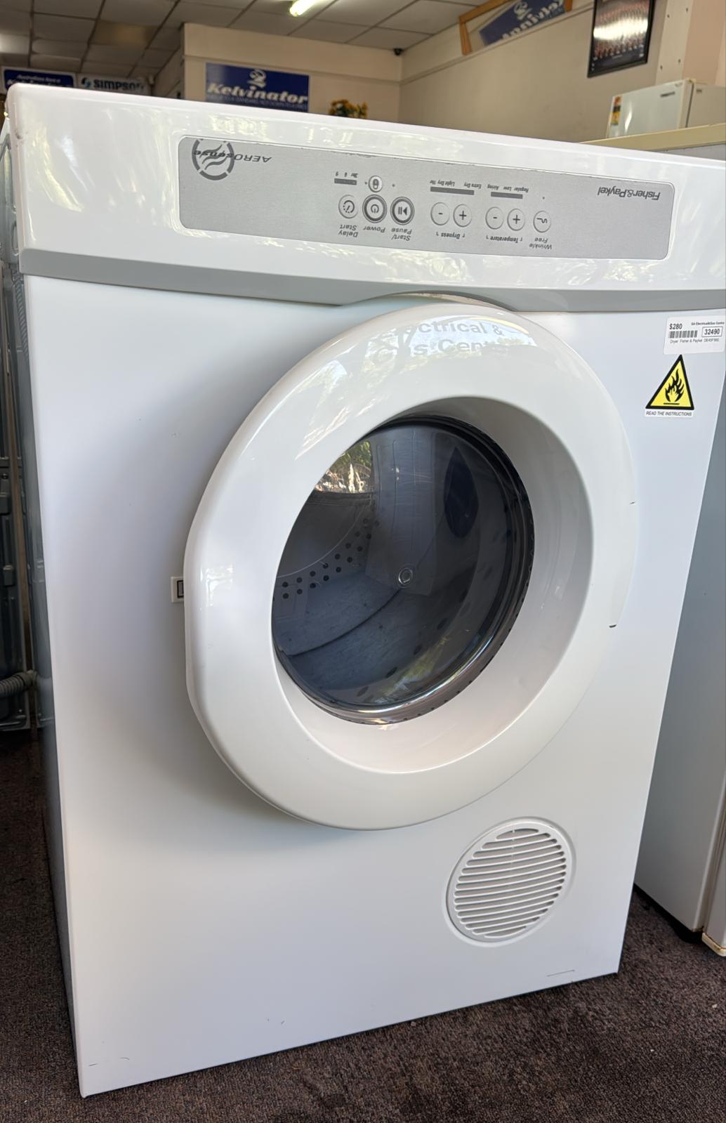 Fisher & Paykel Dryer 4.5kg DE45F56E, 32390 F