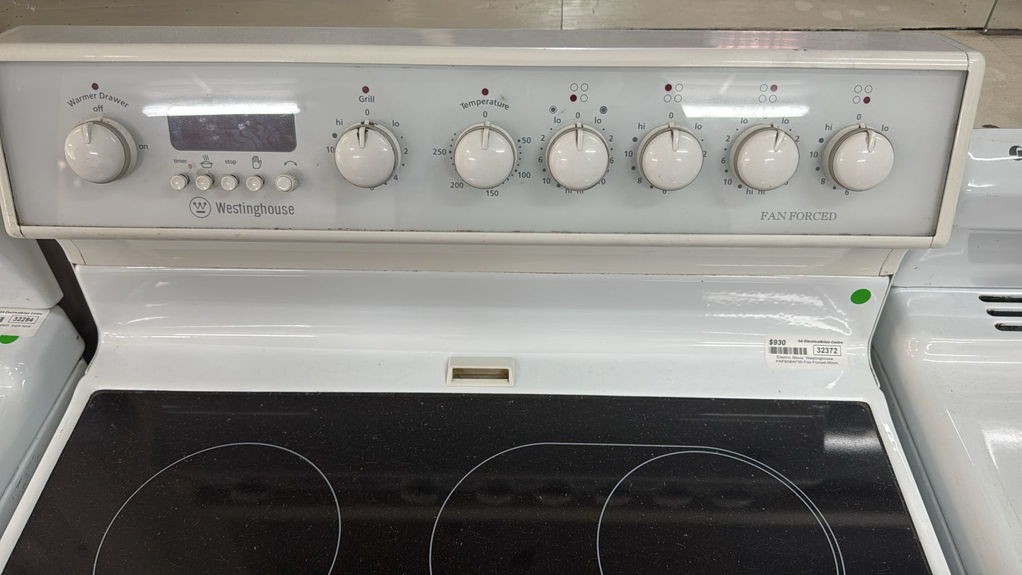 Westinghouse 60cm Electric Stove, Fan Forced, Ceramic top (32372 F)