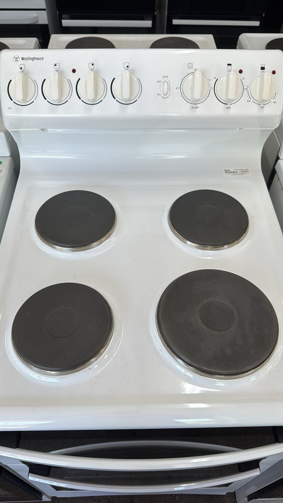 Westinghouse 54cm Electric Freestanding Stove WLE535WA (32403 F)