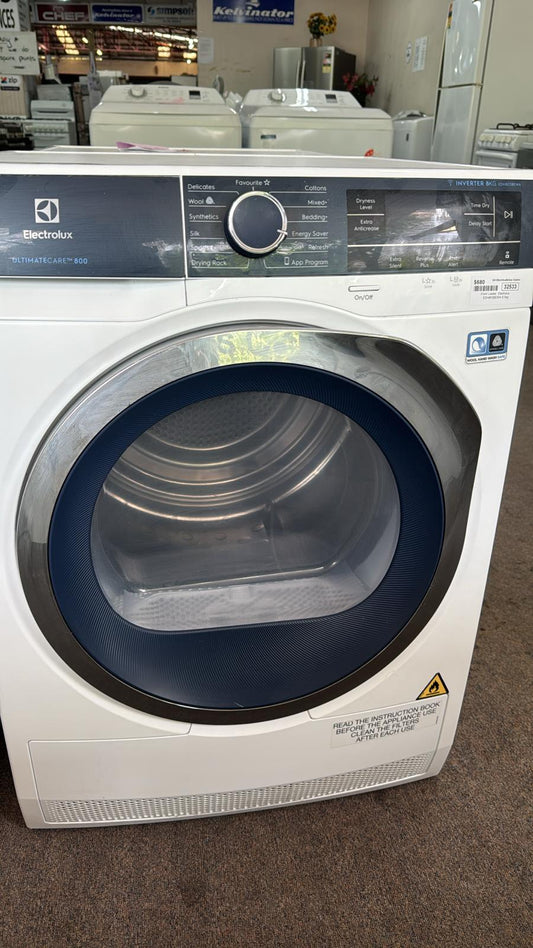 Electrolux Heat Pump Dryer 8.5kg EDH803BEWA (32533)