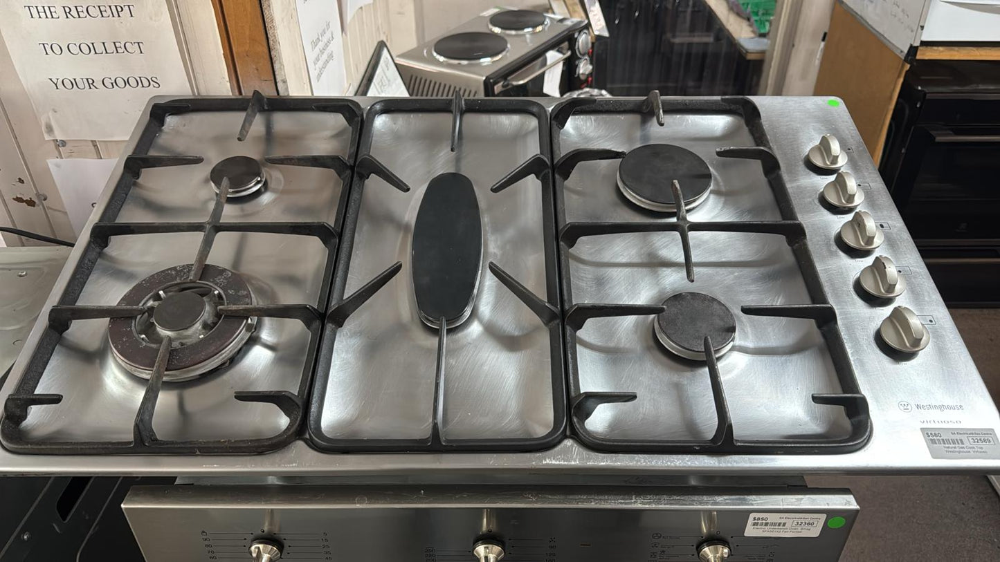 Westinghouse Natural Gas Cook Top, Stainless Steel, Virtuoso (32589)