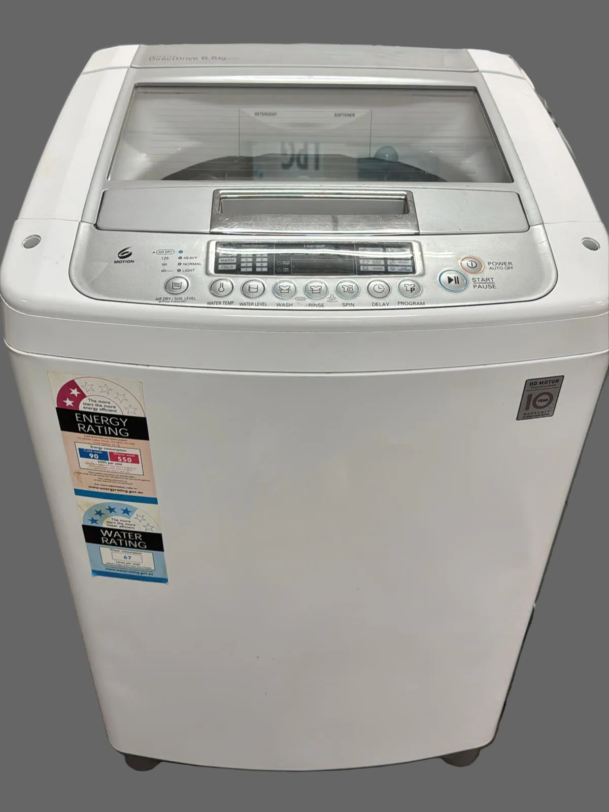 LG Top Loader Washing Machine 6.5kg WTH650 (32639)