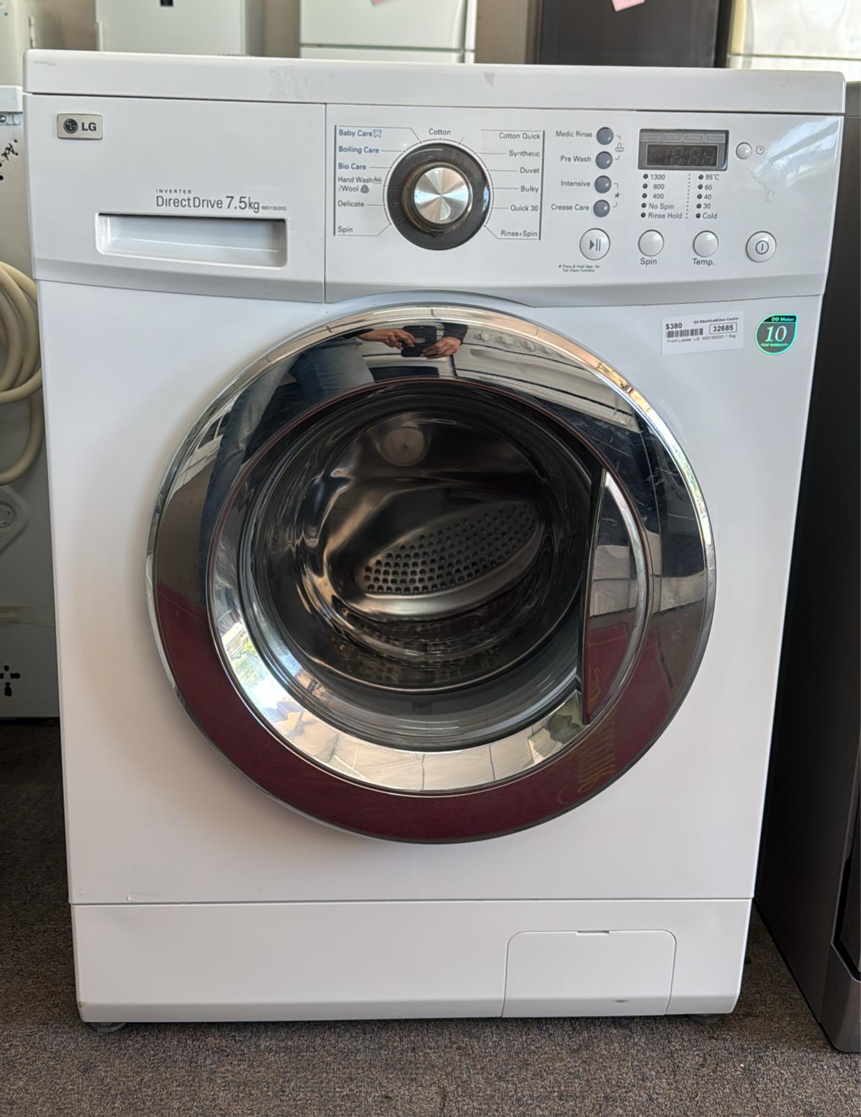 LG Front Loader Washing Machine 7.5kg, WD13020D (32685)