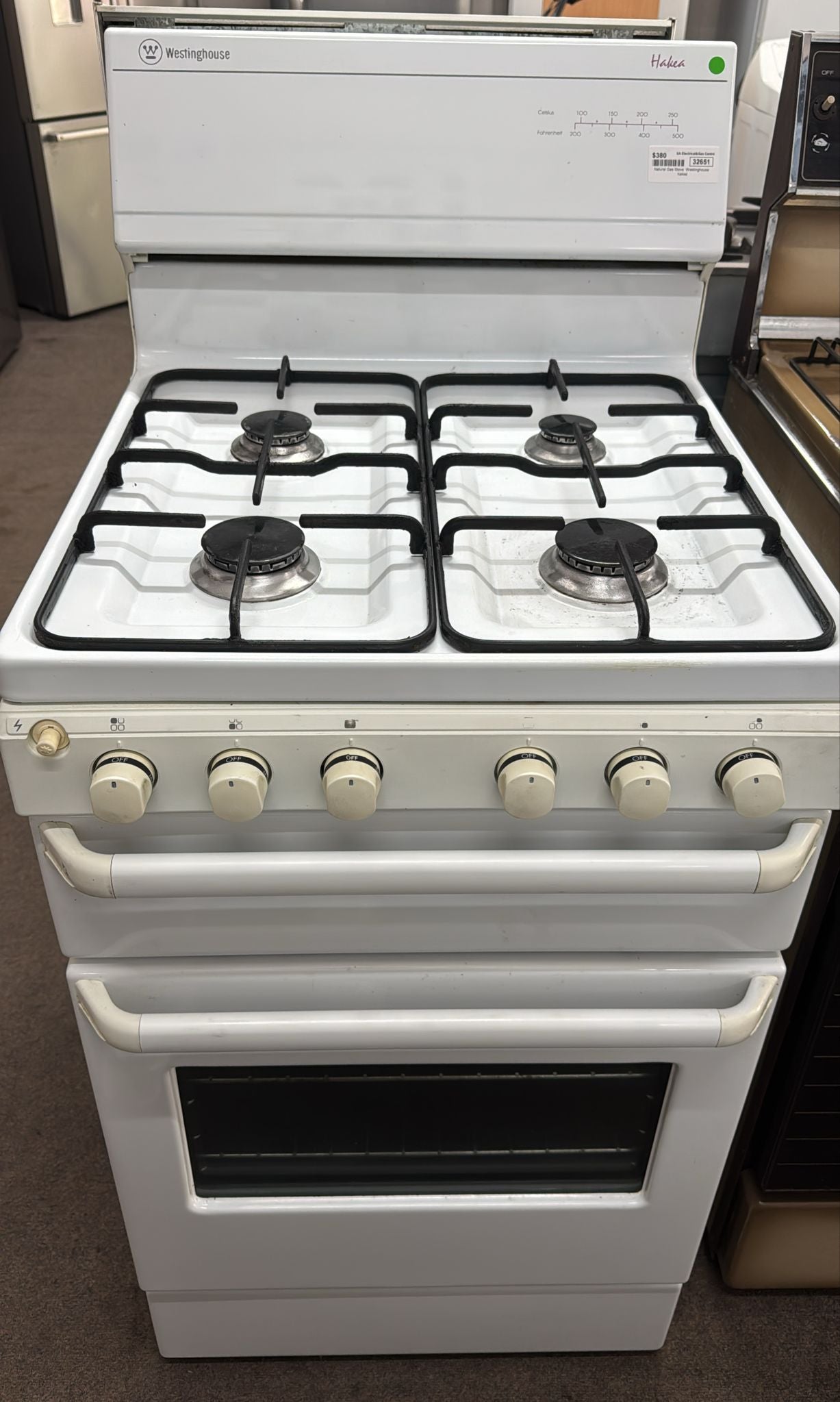 Westinghouse Hakea Natural Gas Freestanding Stove 54cm (32651)