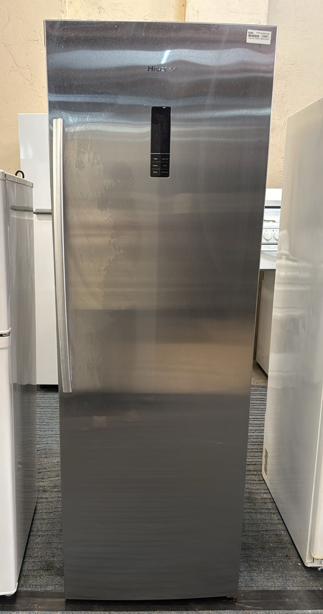 Hisense Upright Fridge Only 355L, HR6AFF355SD (32691)
