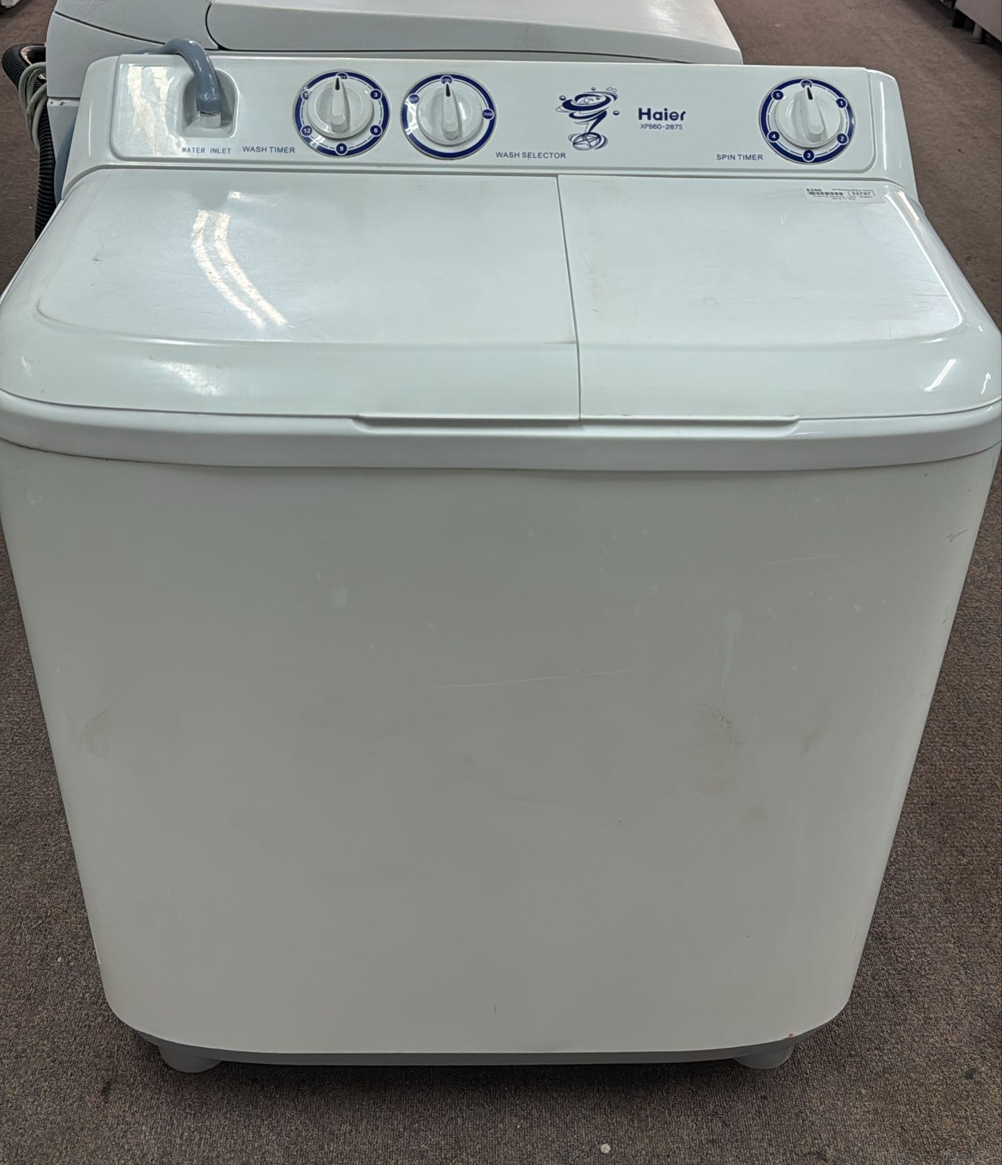 Haier Twin Tub Washing Machine 6kg, XPB60-287S (32797)