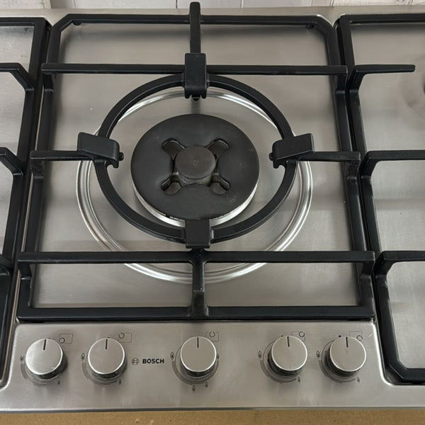 Bosch 5 Burners Natural Gas Cook Top, Stainless Steel 92cm (32938)