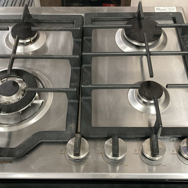 Westinghouse Natural Gas Cooktop 4 Burners, WHG644SC (33114)