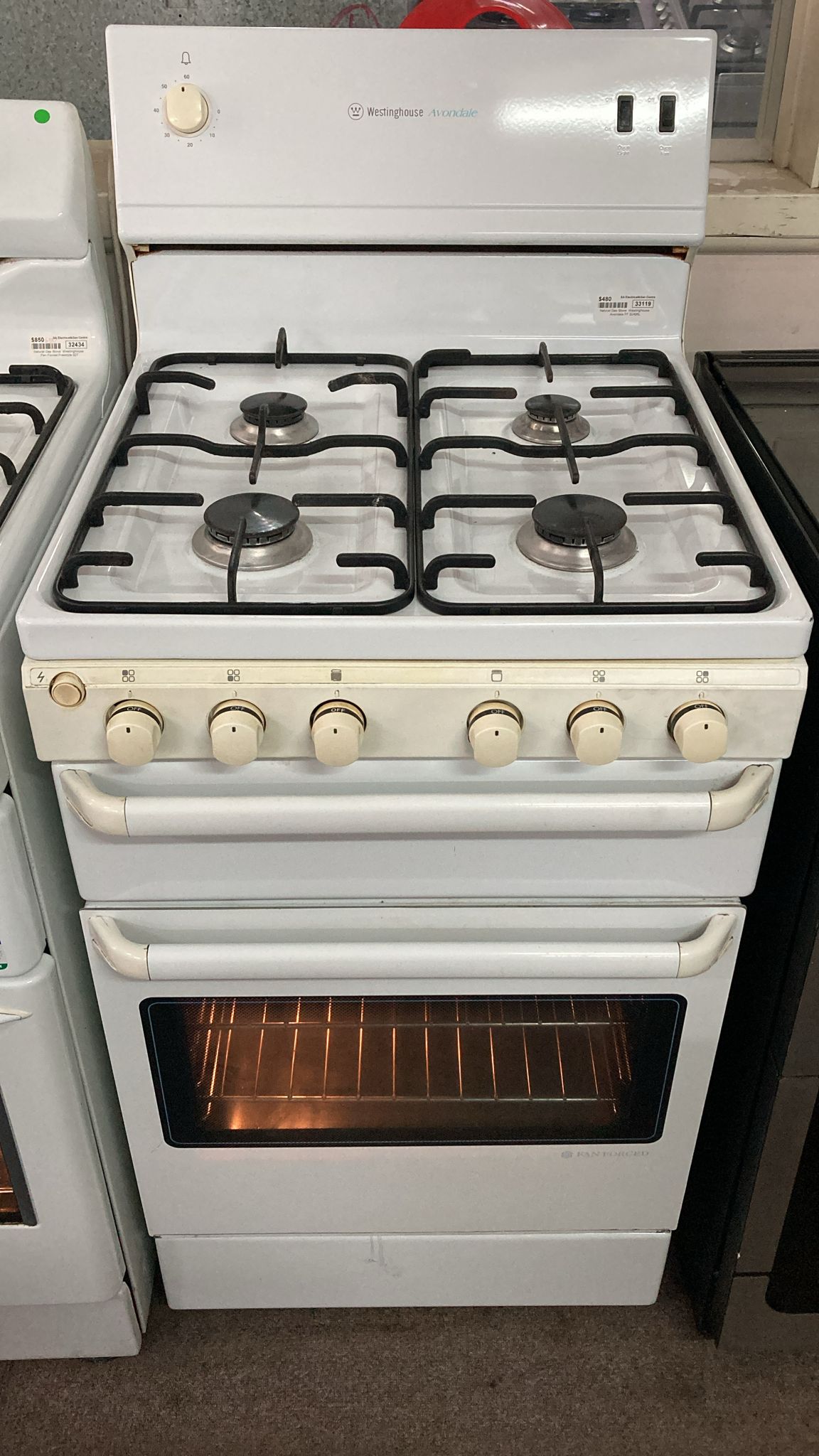 Westinghouse Fan Forced Natural Gas Stove 54cm (33119)