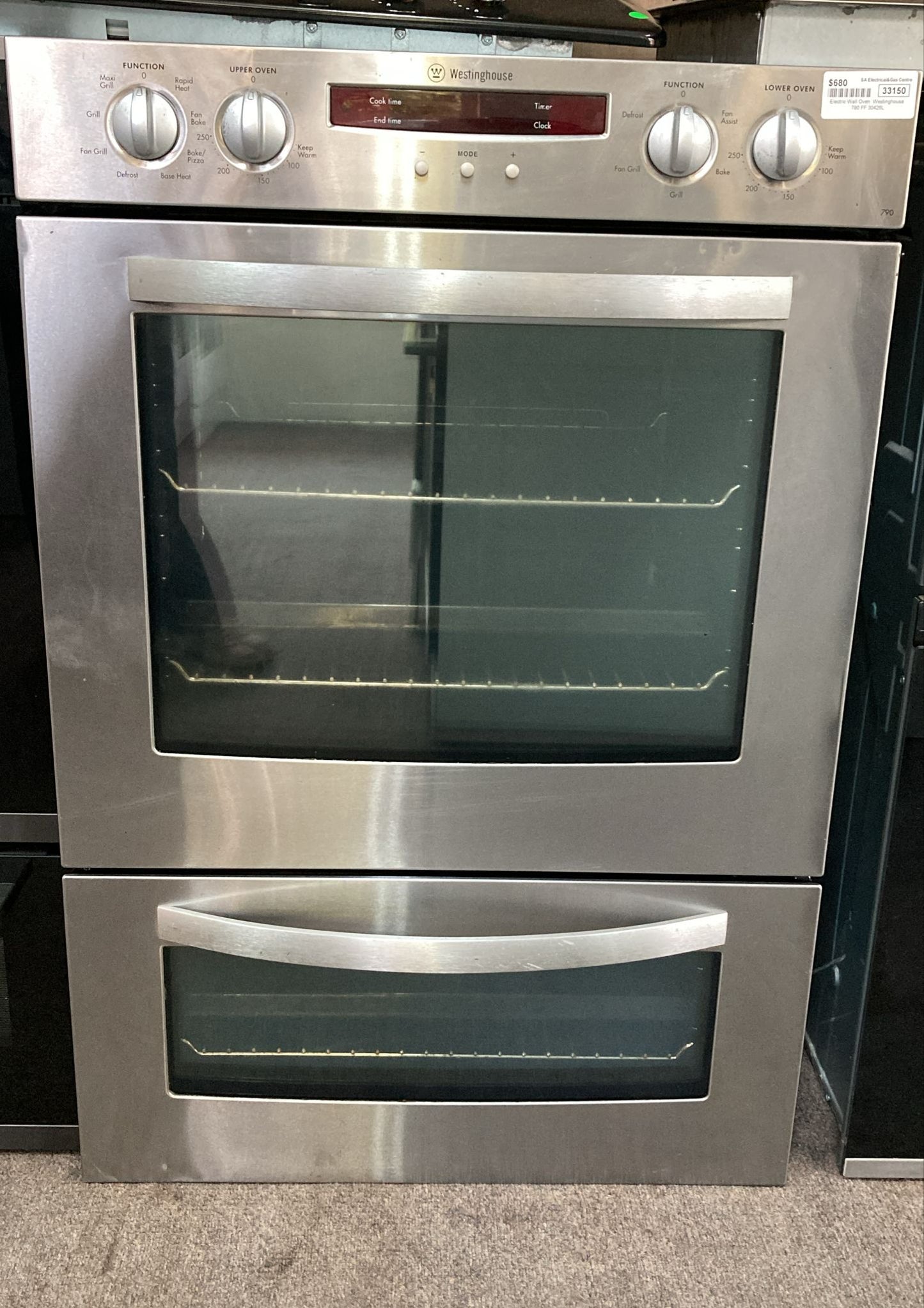 Westinghouse Fan Forced Electric Wall Oven, PDN790S04 (33150)