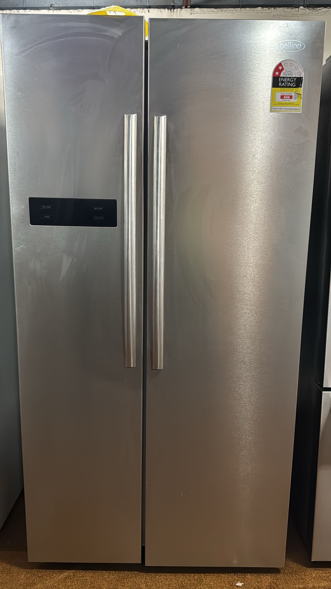 Belling Side by Side Fridge Freezer 584L B584SSS (33169)