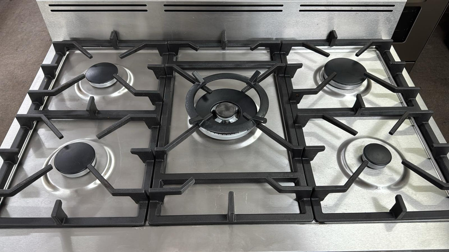 Beko 5 Burner Dual Fuel 90cm Gas Stove, BFC916GMX, Fan Forced (33195)