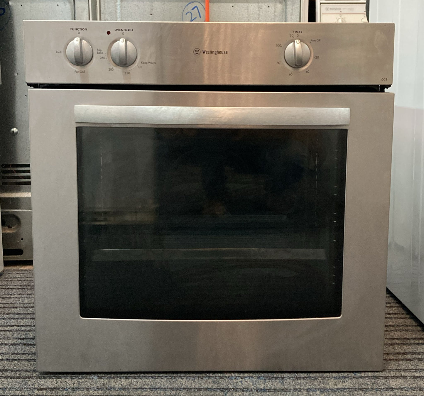 Westinghouse 60cm PON663 Electric Underbench Oven, Fan Forced (33235)