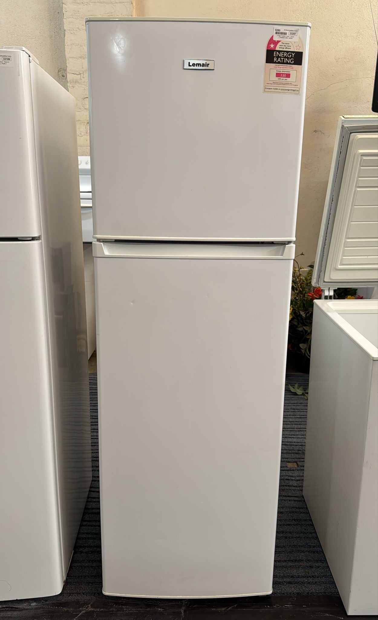 Lemair 269L Top Mount Fridge Freezer, LTM268W (33257)