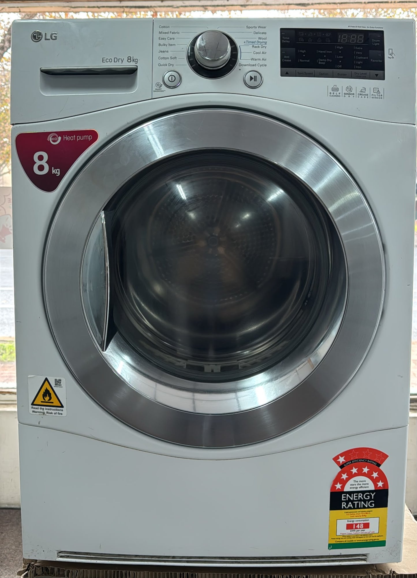 LG Heat Pump Dryer 8kg TC801H (33283)