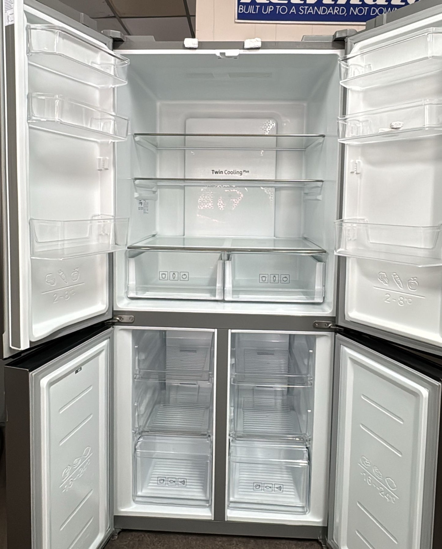 Samsung Quad Door Fridge Freezer,  SRF550S, 488L (33310)