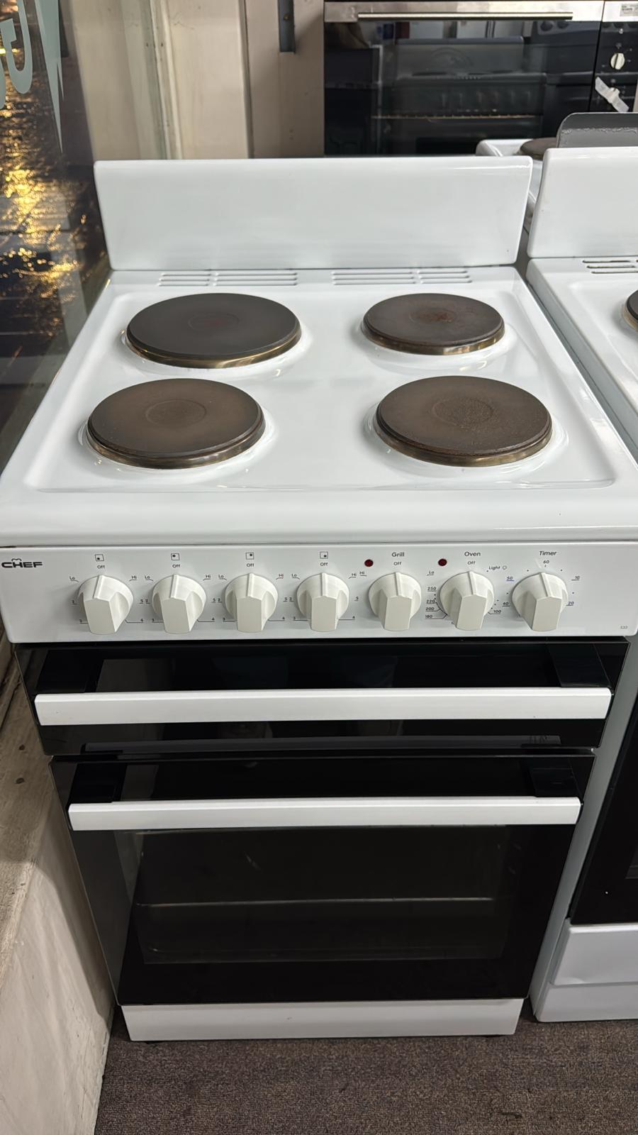 Chef 54cm Upright Cooker Freestanding Electric Stove 533 (33325)