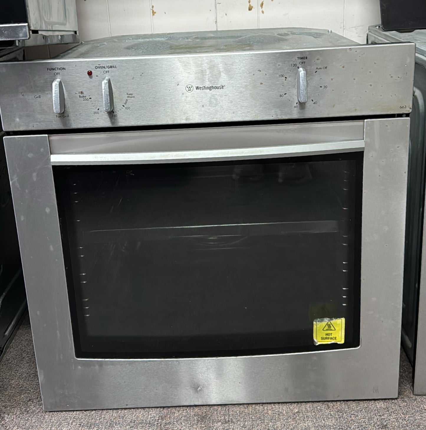 Westinghouse 663 Electric Underbench Oven, Fan Forced (33335)