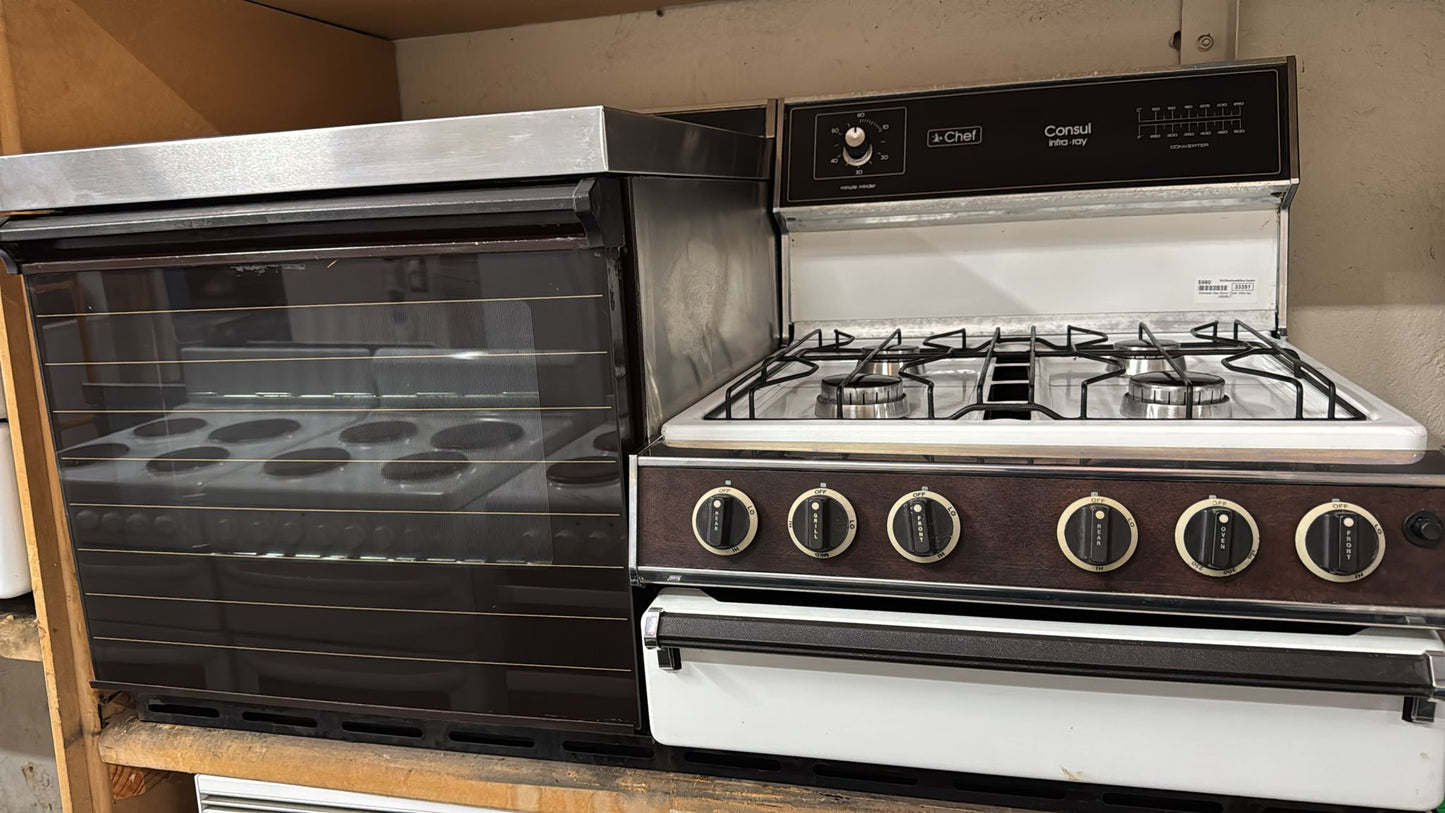 Chef Consul Infra Ray Natural Gas Elevated Stove (33351)