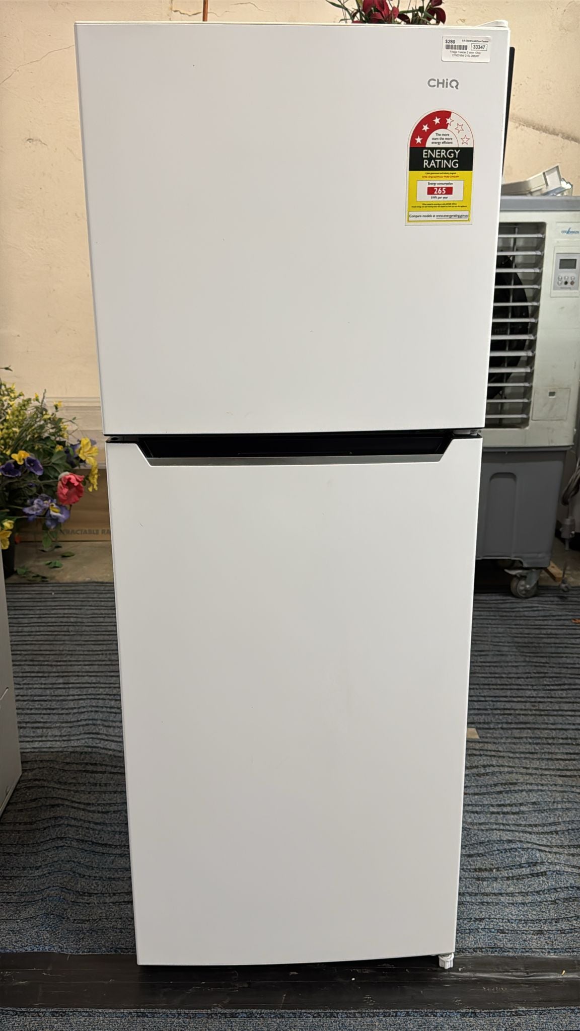 Chiq Top Mount Fridge Freezer 210L, CTM216N (33247)