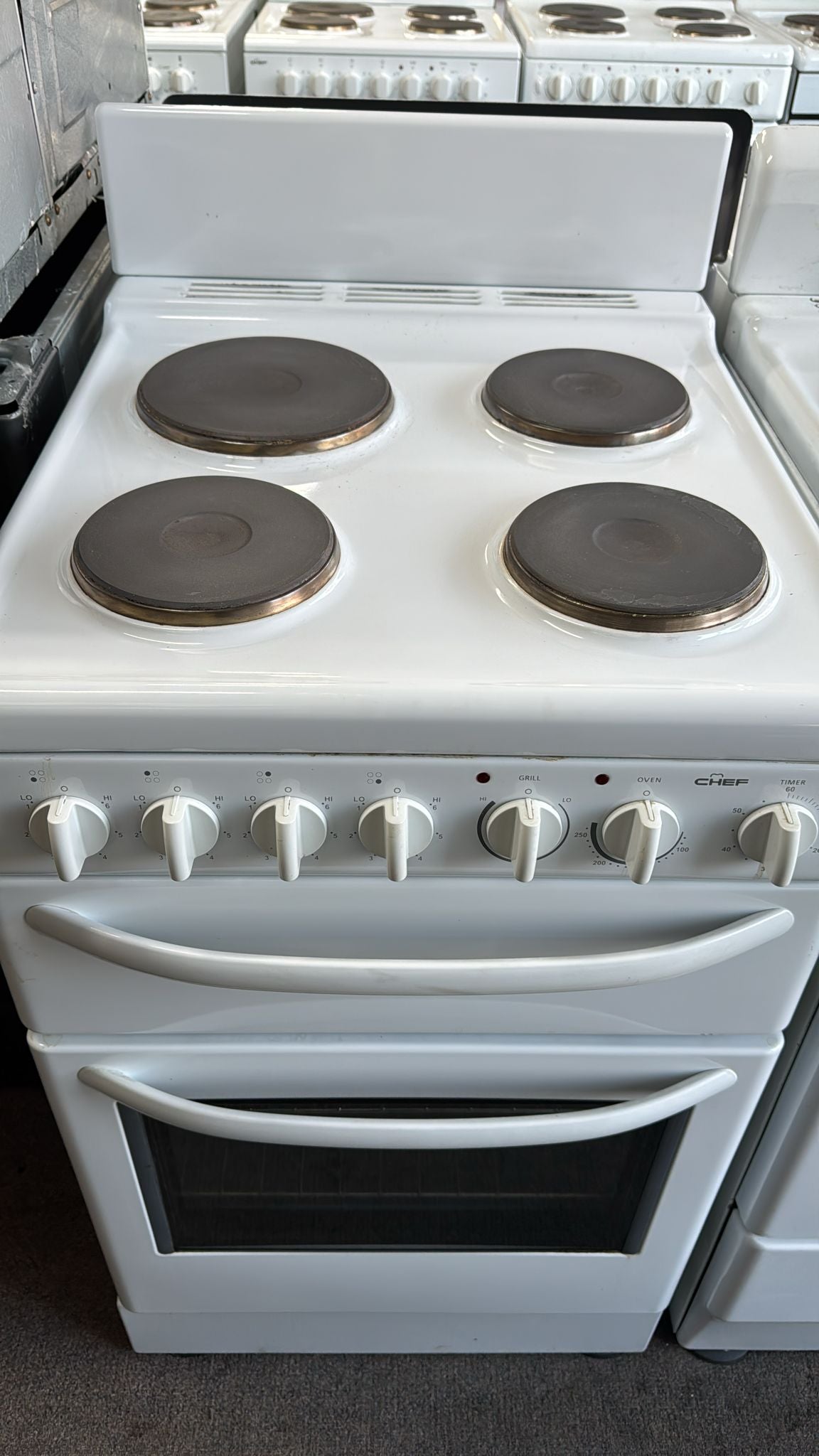 Chef 54cm Upright Cooker Freestanding Electric Stove (33358)