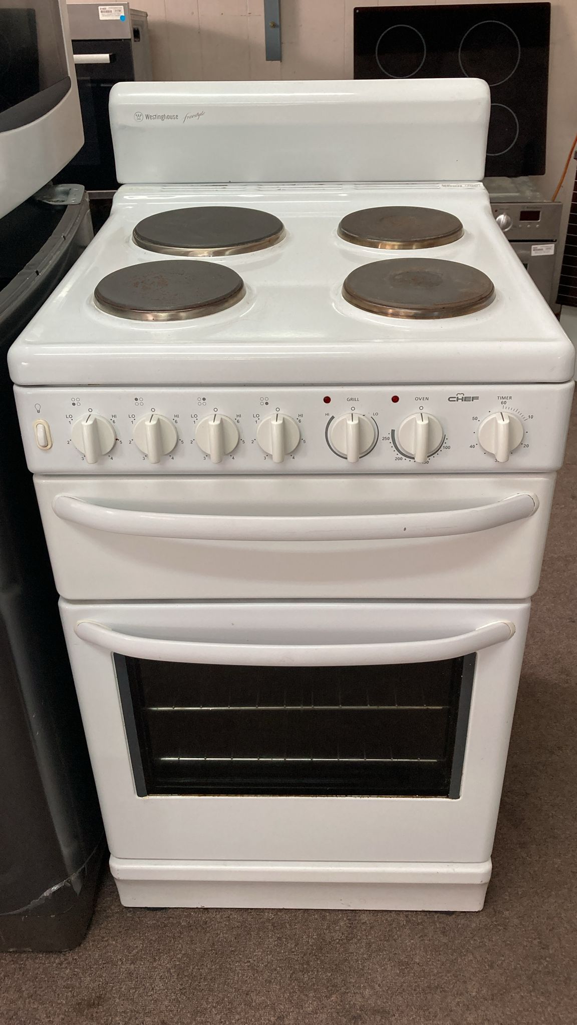 Chef 54cm Upright Cooker Freestanding Electric Stove (33357)