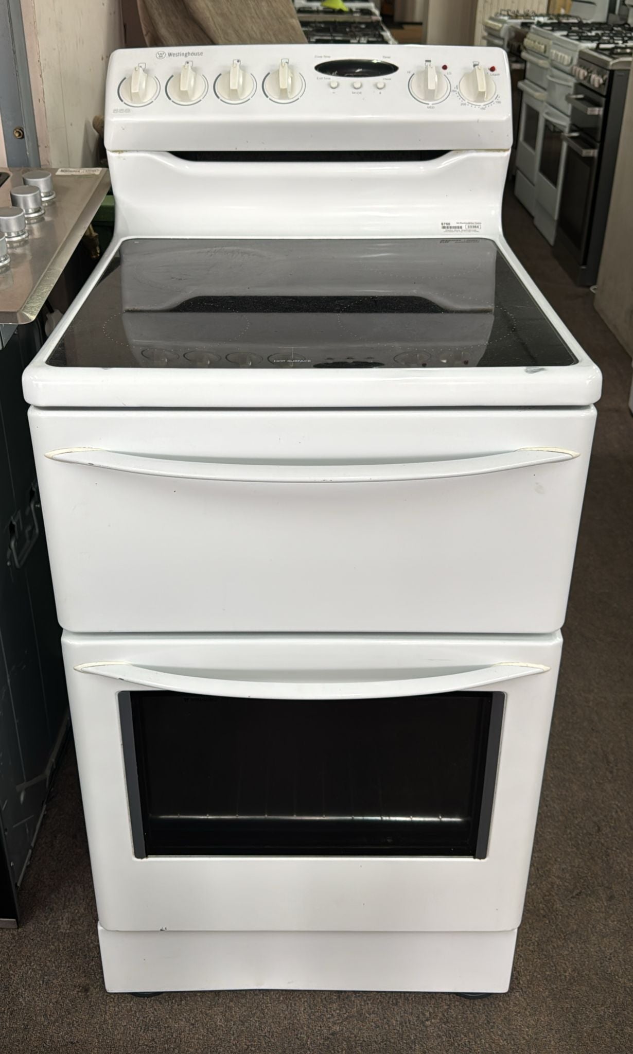 Westinghouse 54cm Electric Stove, Fan Forced, Ceramic top (33364)