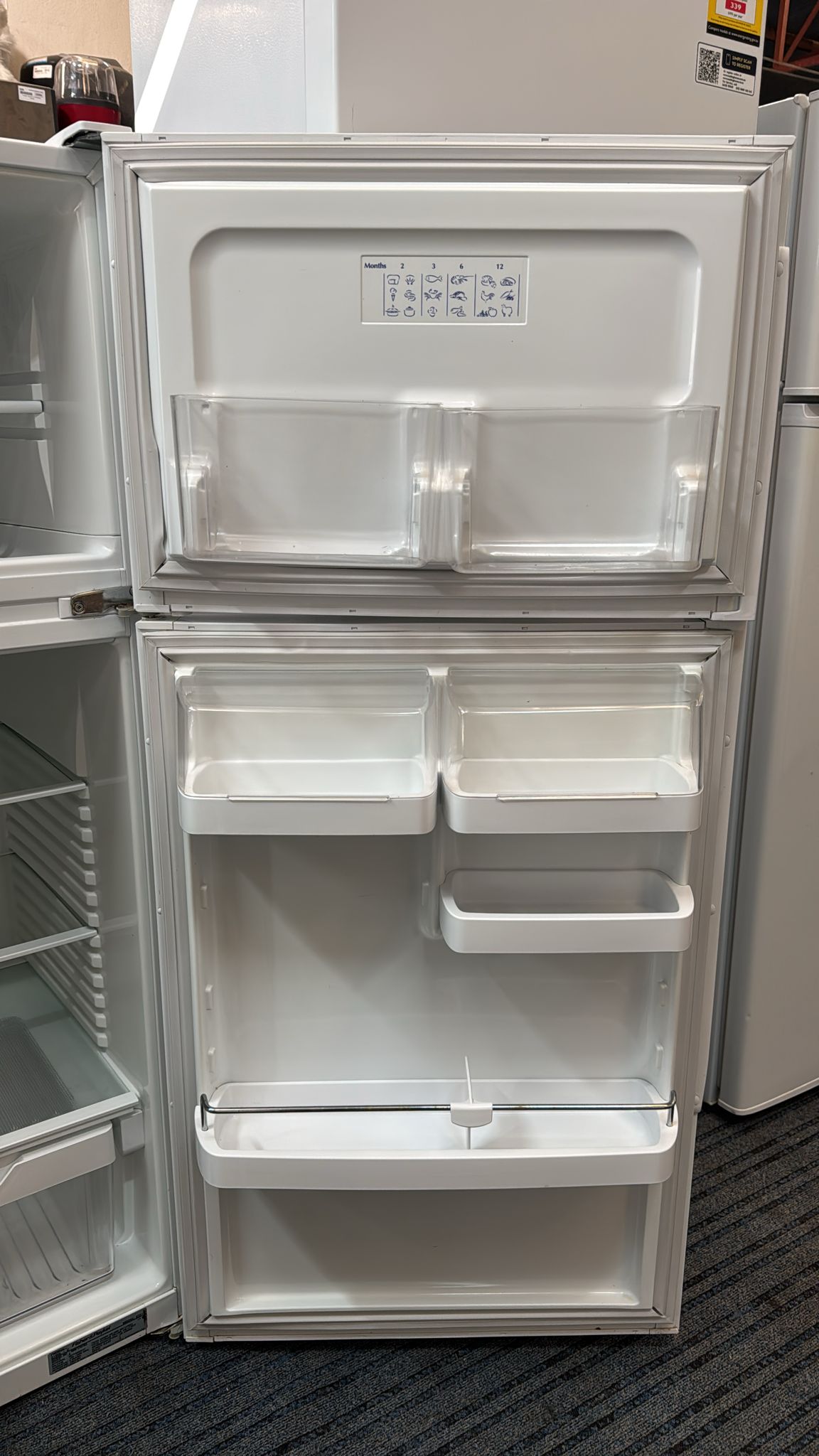 Fisher & Paykel Top Mount Fridge Freezer 330L, E331T (33387)