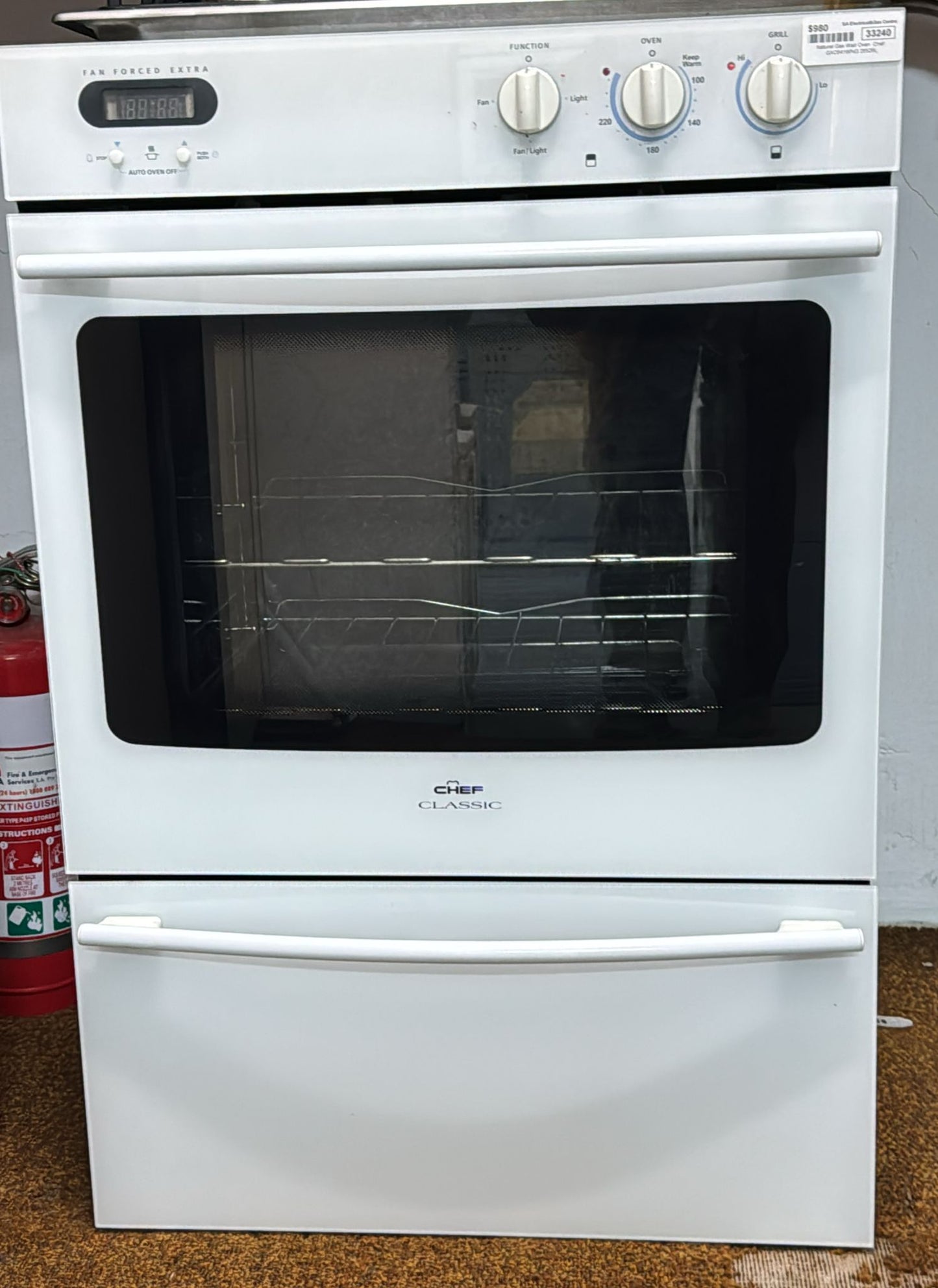 Chef Fan Forced Natural Gas Wall Oven 60cm (33240)