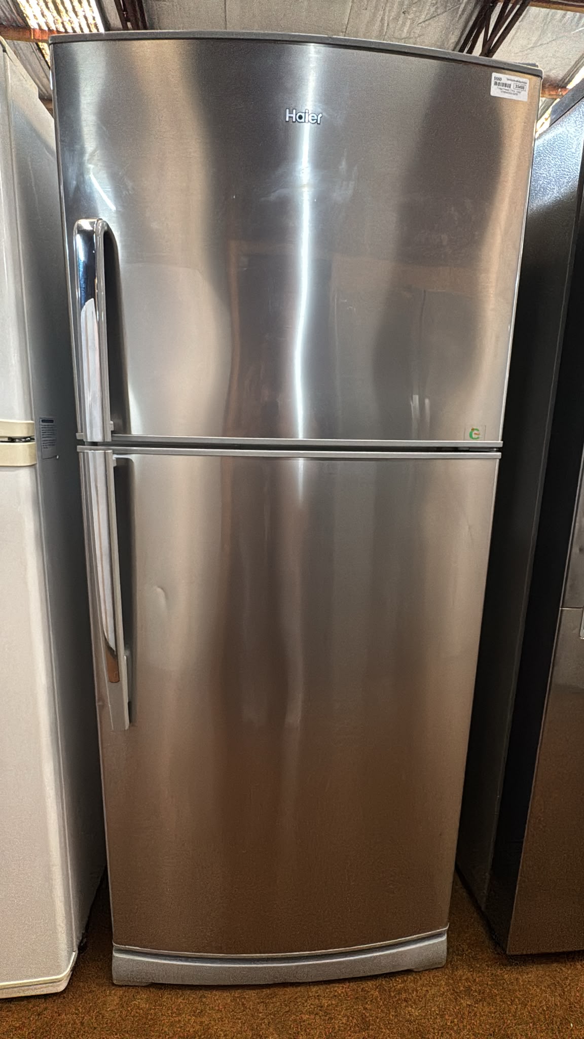 Haier Top Mount Fridge Freezer 457L, HTMR480SS (33408)