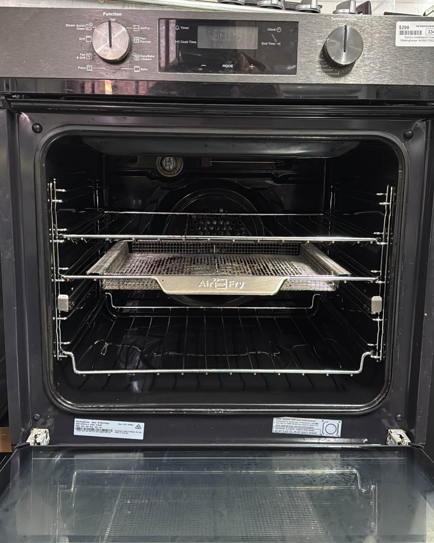 Westinghouse Electric Underbench Oven, Fan Forced (33429)