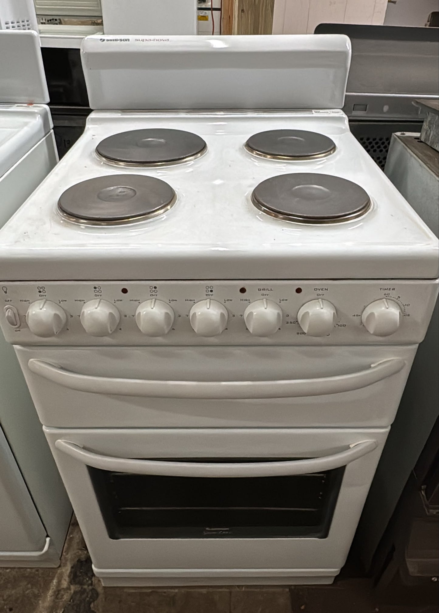 Simpson 54cm Electric Stove, 61D920W*04 (33424)