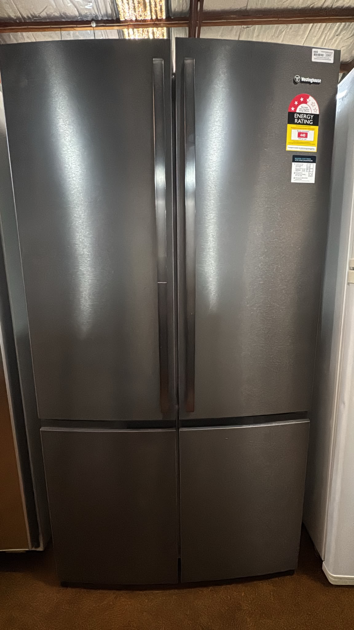 Westinghouse French Door Fridge Freezer 600L, WQE6000BB (33437)