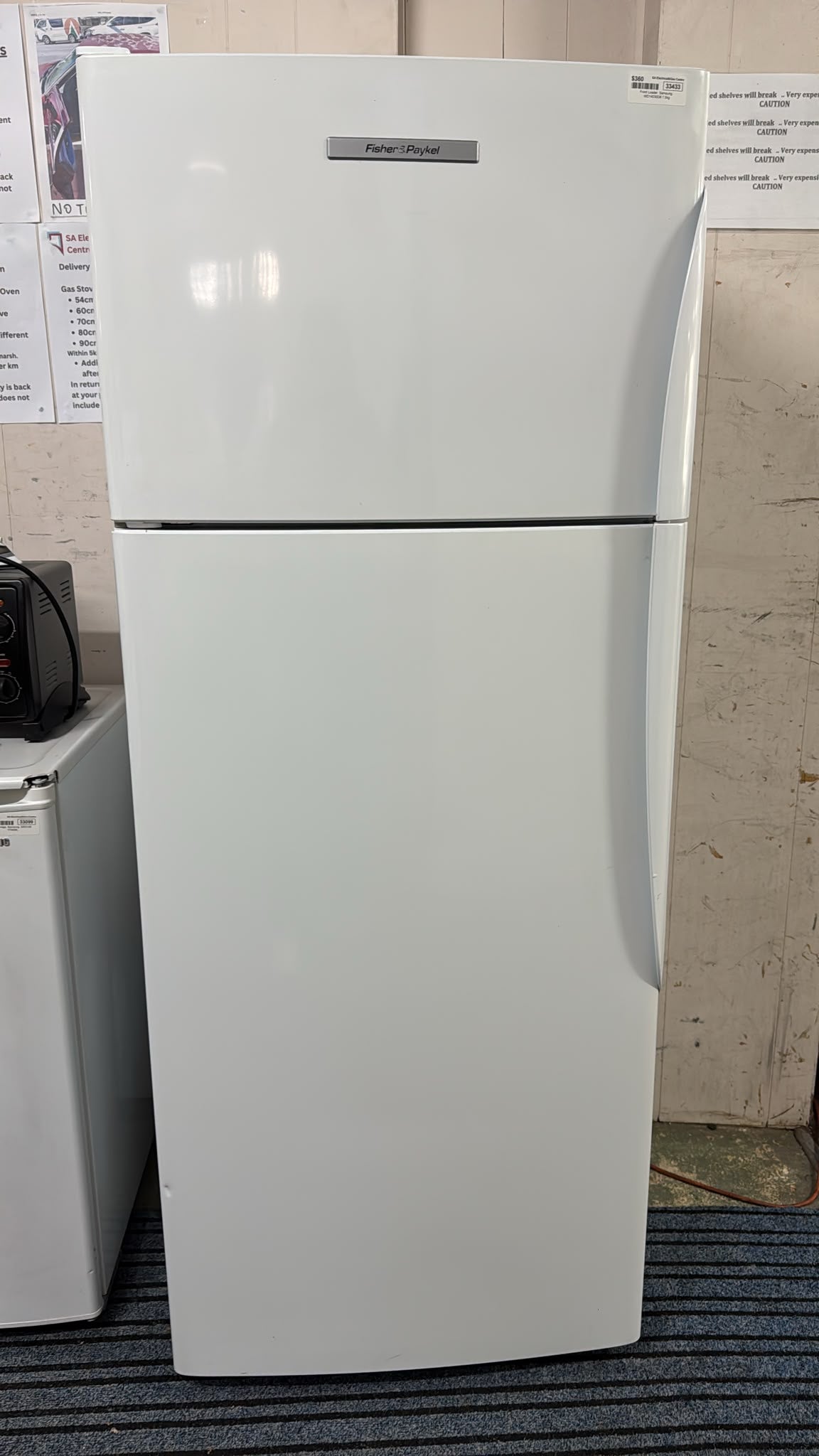 Fisher & Paykel Top Mount Fridge Freezer 380L, E381TRT (33434)