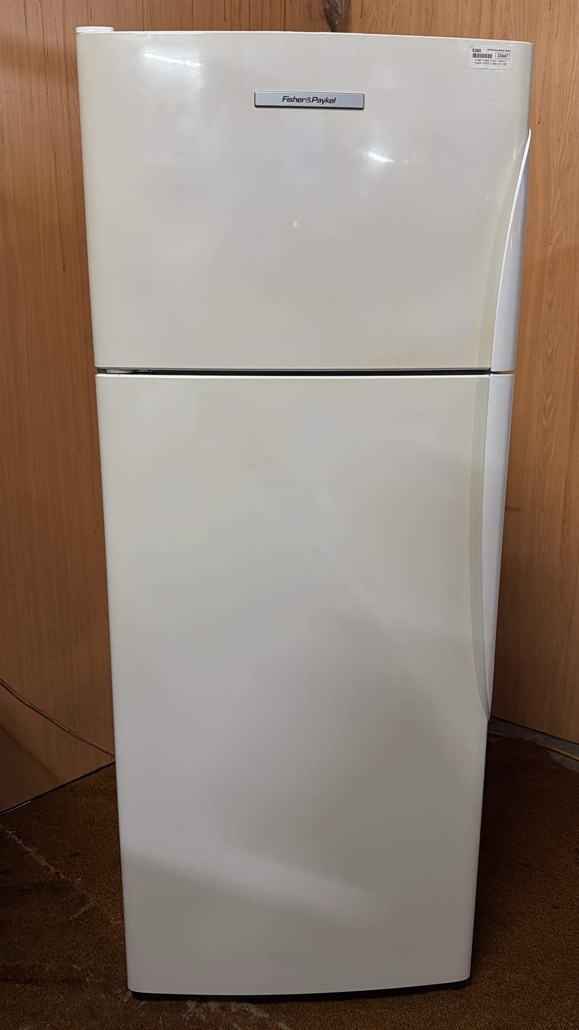 Fisher & Paykel Top Mount Fridge Freezer 380L, E381TLT (33447)